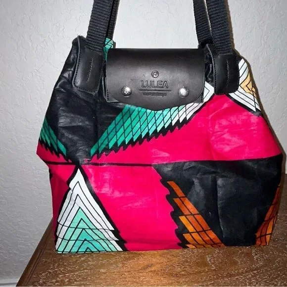 LULEA Made in Kenya Statement Tote Bag - Picture 3 of 7
